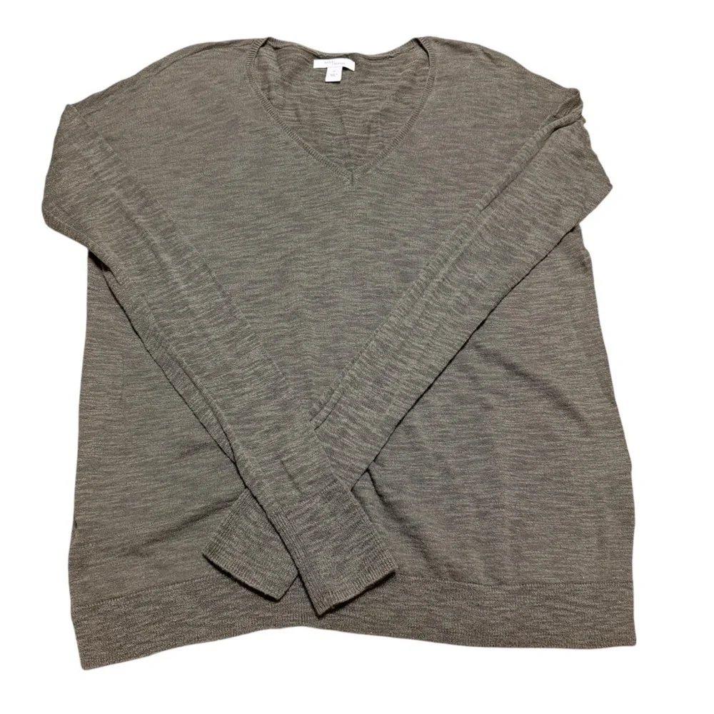 Daily Ritual | Olive V-Neck Sweater | Sz  M